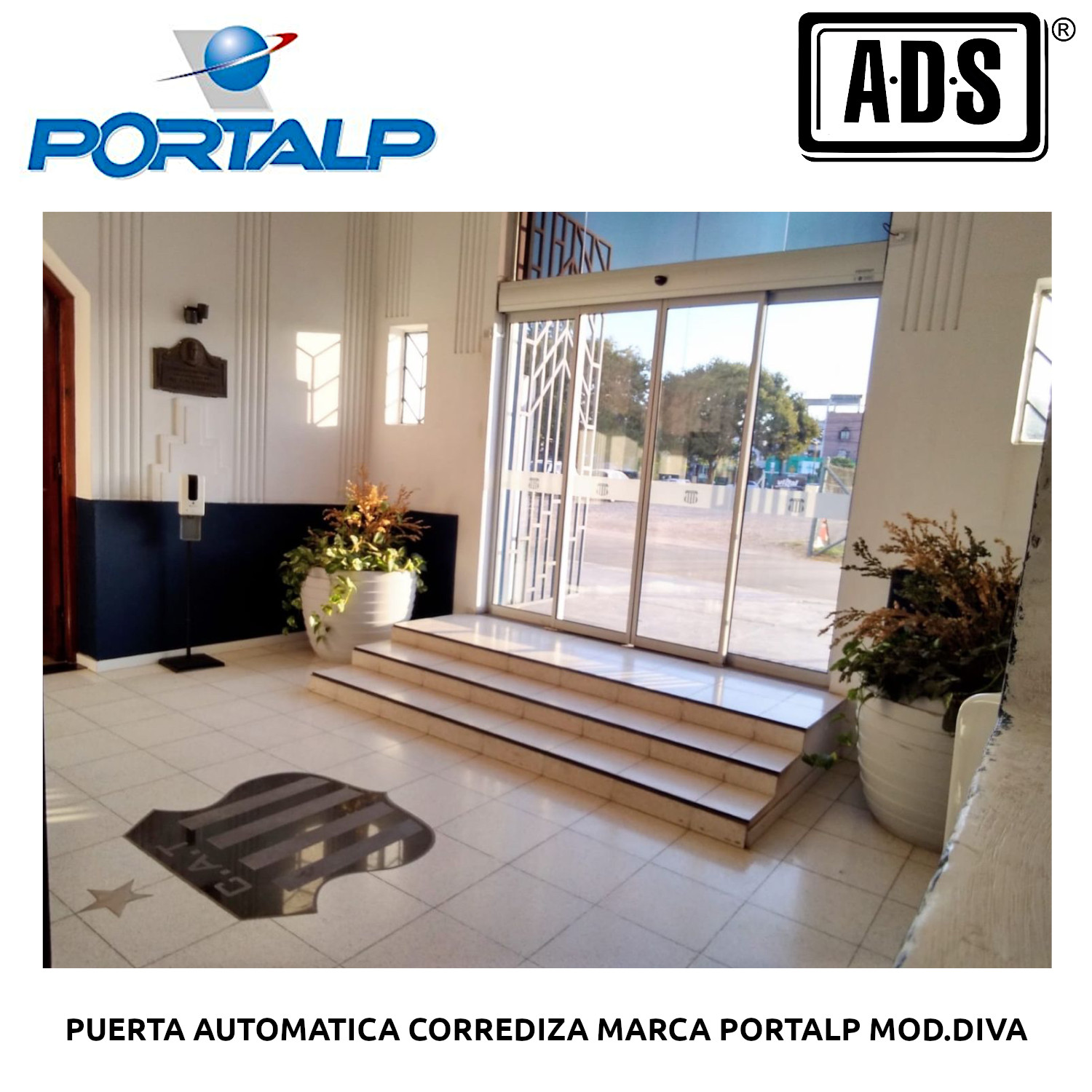 PUERTA AUTOMATICA CORREDIZA MARCA PORTALP MOD.DIVA